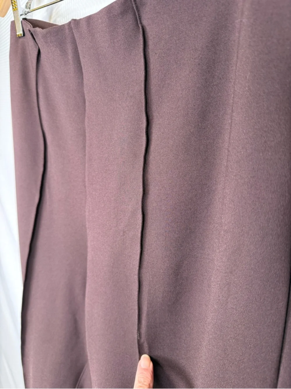 SPANX Micro Pont’e Flare Pants Size XL Deep Burgundy Boot Cut #20792R - Picture 14 of 14